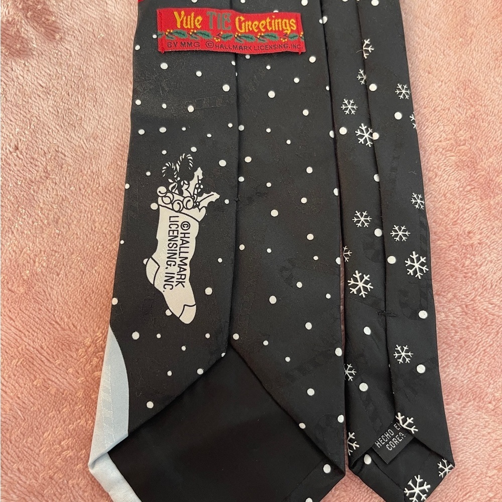 Patriotic Snowman Black Tie - Picture 6 of 9